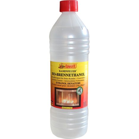 Favorit Biobrennalkohol (1 L, für Indoor-Dekokamine, aus Rohstoffen) 1802