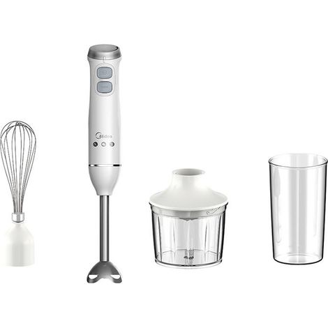 Midea MJ-BH6001W licuadora 6 L Batidora de inmersión 600 W Transparente, Blanco