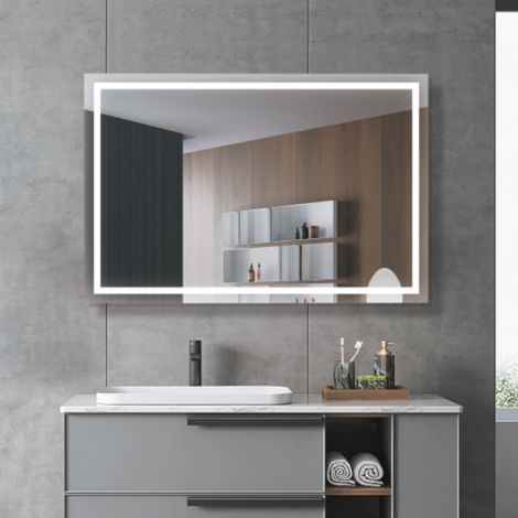 LEDIMEX-  Espejo Baño 60X80cm con Led Cromado