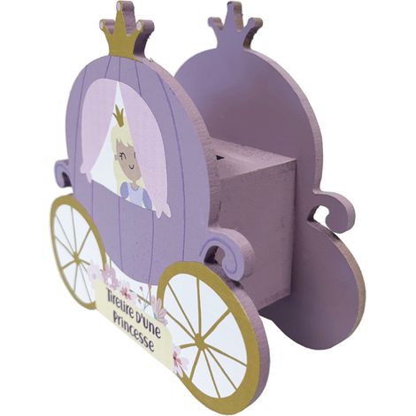 Tirelire pour enfant carrosse de princesse parme (1/3)