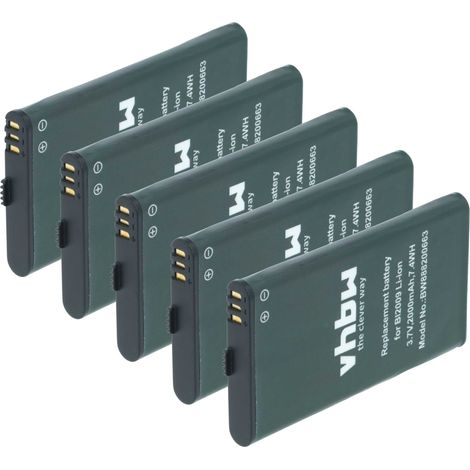 vhbw 5x Akku kompatibel mit Hytera PD375 PD355LF, PD355, PD365LF, PD362i, PD365 Funkgerät, Walkie Talkie (2000 mAh, 3,7 V, Li-Ion) (1/5)