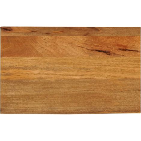 Tischplatte mit Baumkante 60x40x3,8 cm Massivholz Mango