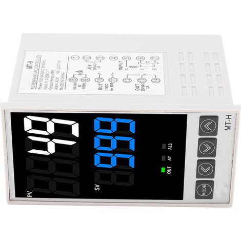 Kit de régulateur de température PID avec affichage numérique intelligent et contrôle automatique de la température, AC100‑240V, 48 x 96 mm (1/5)