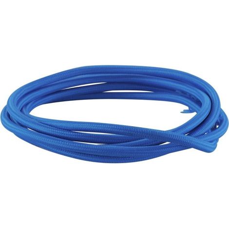 JustLight Textilkabel 1m 3-adrig blau Deckenleuchte