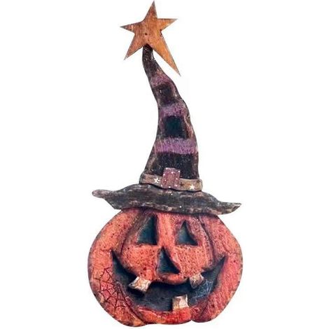 Décoration suspendue rustique en acrylique, motif citrouille, pendentif de porte d'Halloween original pour une fête. (1/5)