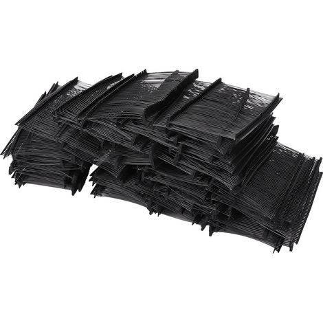 10.000 universelle PP-Gewebebefestigungen für Preisschilder, kompatibel mit Etikettierpistolen (schwarz, 50 mm). (1/5)
