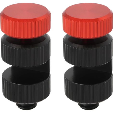 Set of 2 lightweight red aluminum alloy stair gauges, stair layout measuring tool, framing tool for rafter layout, high stair gauge tool (1/5)