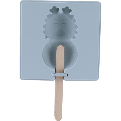 Lot de 2 Moules à Glace Maison en Silicone Gris, Forme Dragon, avec Couvercle et Bâtonnets en Bois, pour Popsicles DIY Enfant (1/5)
