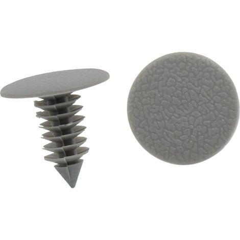 Clips de fixation de pare-chocs de porte de voiture automatique en plastique gris de 8,5 mm (lot de 50) (1/4)