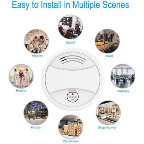 Smart WIFI Détecteur de fumée Détecteur WiFi Détecteur de fumée Détecteur de fumée, Smart WIFI Détecteur de fumée Femeo (1/5)