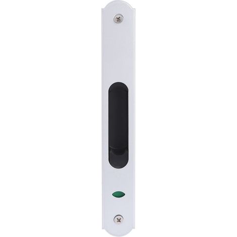 Jeffergarden – Serrure de porte coulissante en acier inoxydable – Verrou à crochet unilatéral – Pour fenêtres et portes en verre – Installation rapide (1/5)