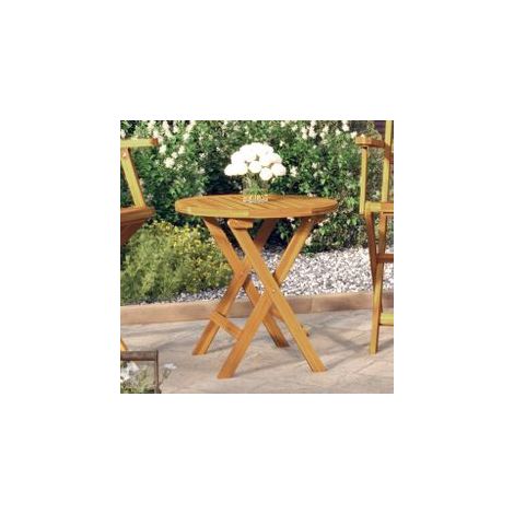 Table de bistro Ø46x47 Bois d'acacia massif (1/5)