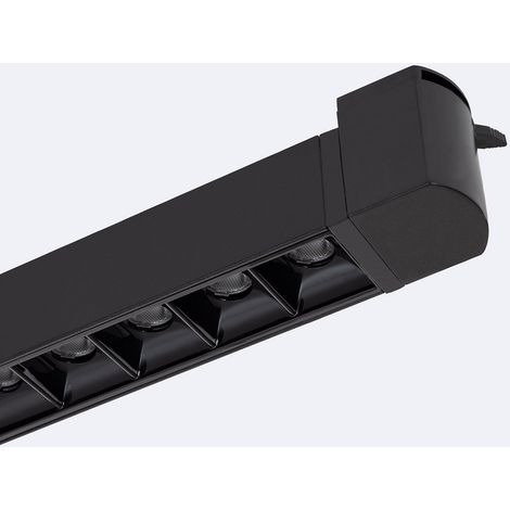 Faretto Lineare LED Binario Trifase 15W UGR13  6000K Nero