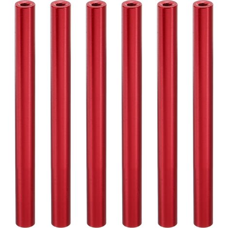6Pcs Entretoise Filetée M3 en Aluminium 3x6x70mm Rouge (1/5)