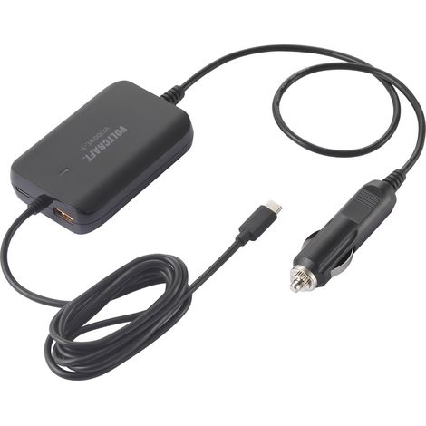 VOLTCRAFT VC100WC-3 USB Ladegerät 100 W 1x USB-A, 2x USB-C® USB PD Schwarz KFZ USB Power Delivery (U