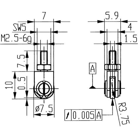 KÄFER KÄFER-Messeinsatz aus Stahl aus Stahl 30mm flach