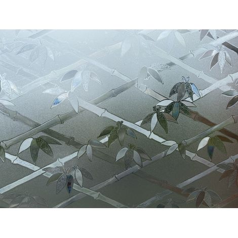 Novotex Film Vitrostatique pour Vitrage Bamboo – Motif Gaufré – 45cm x 2m (1/3)