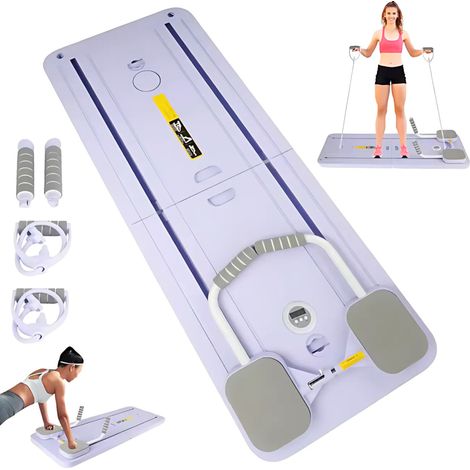 TAVOLA PER ESERCIZI PILATES REFORMER TAPPETINO PILATES FASCE DI RESISTENZA TIMER [REFORMER2]