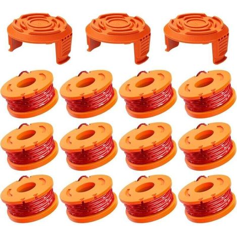 15-pack Worx WA0004.1/WA0010 Trimmer Line Spool, 0.2cm Trimmer Line Spool (12 trimmer lines, 3 covers) (1/4)
