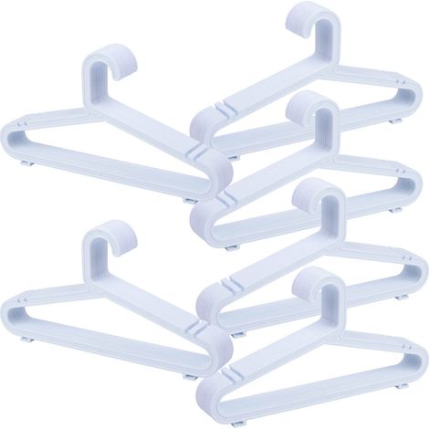 Percha de plastico blanca pack de 72 unidades 39.50x0.30x20.60h cm (1/5)