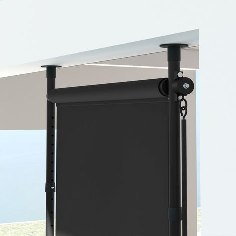 Markise Balkonrollo höhenverstellbar 120 cm HAVRYA (1/4)