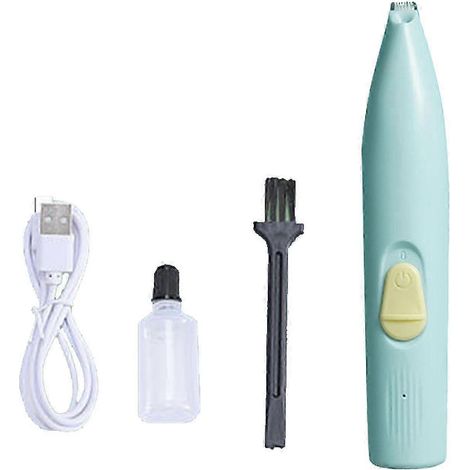 Tondeuse à poils pour animaux de compagnie - Rechargeable, silencieuse et électrique, avec lumière LED pour le visage, les yeux, les oreilles et le contour du corps. (1/5)
