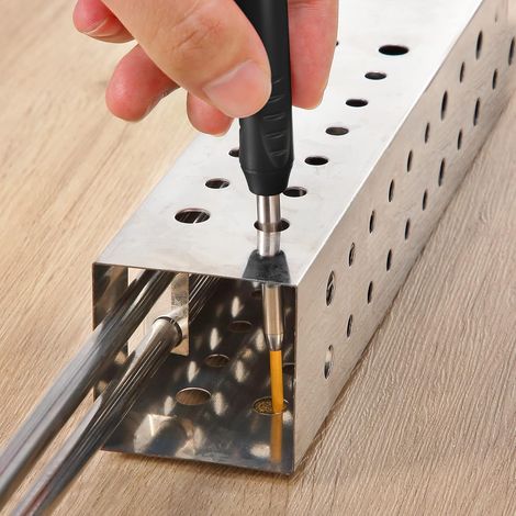 ZOLGINAH Set de Crayon de Menuisier Solide pour Construction avec 7 Taille-Crayon Intégré à Fils Gris Jaune, Marqueur de Porte-Mine à Trou Profond de Long Nez Outil de Marquage pour Traceur de Menuisi (1/5)