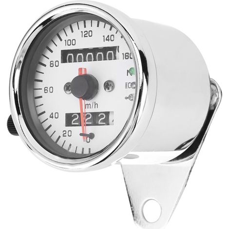 Medidor de motocicleta Metweter Breeder Gauge Intermitente Vintage Steel 12V (1/5)