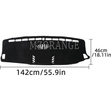 Housse de tableau de bord, pare-soleil, tapis de protection solaire pour tableau de bord (conduite à droite) pour Ford Ranger PX XLT Mk2 et Ford Everest Titanium 2016-2017 (1/5)