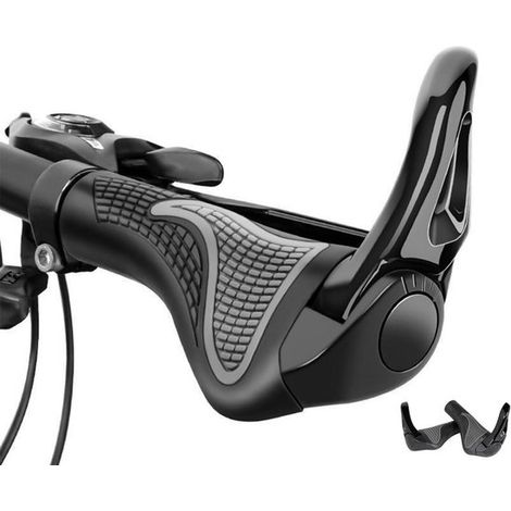 Puños ergonómicos antideslizantes para bicicleta de montaña,Puños de 222 mm para bicicleta de montaña,222 mm,negro (1/5)