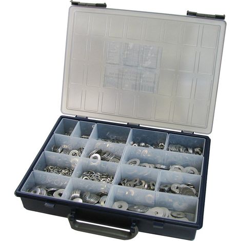 Assortiment de 1530 Rondelle Plate M L LL/ Grower Inox A2-10 pièces (1/4)