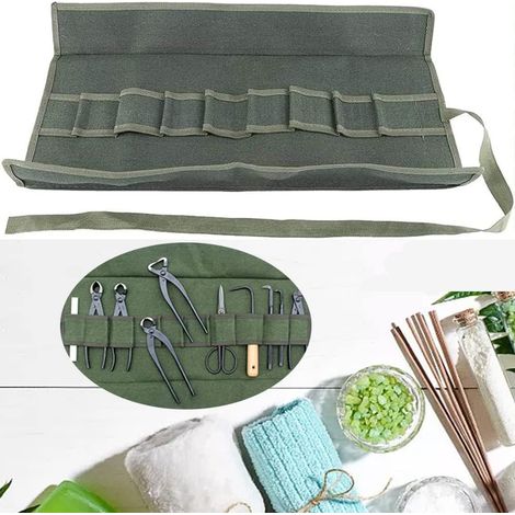 1 x Tragbare Werkzeugtasche, Gartenwerkzeugtasche, Werkzeugrollen-Werkzeughalter (1/5)