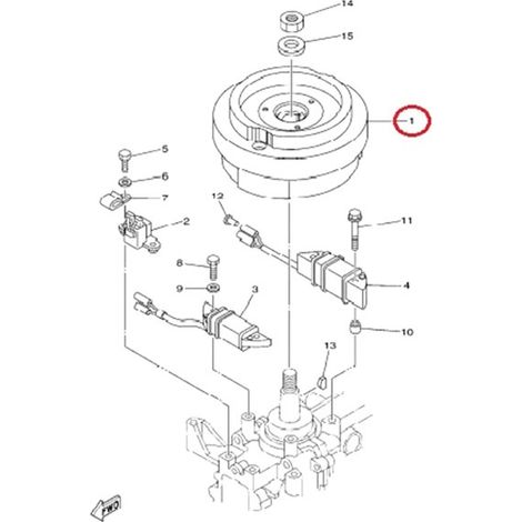 Part number 6B4-85550-01 is suitable for manual flywheels of Yamaha marine engines. (1/5)