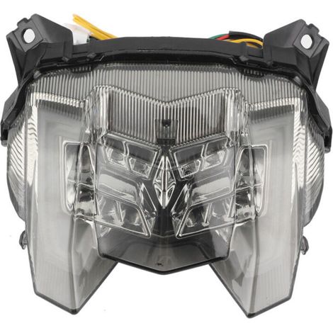 Feu arrière LED pour moto, lentille fumée, haute luminosité, compatible avec Yamaha MT-09/FZ-09 2017-2020