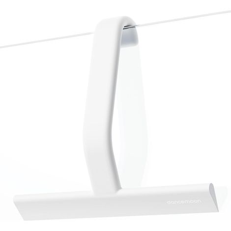 Silicone Monobloc avec Crochet intégré, essuyage sans Traces pour parois de Douche, fenêtres, miroirs, carrelages et Voitures, 25 cm, Blanc (1/4)