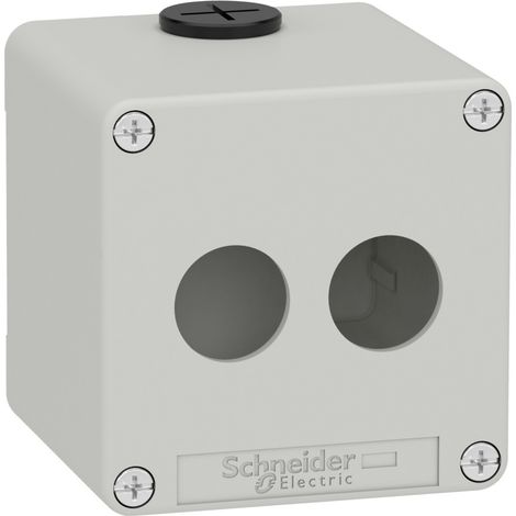 Leerer grauer Schneider-Karton mit 2 Löchern aus strapazierfähigem Material.