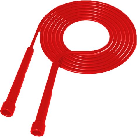 Corde à Sauter - Longueur Réglable 2,80 M - Poignées Ergonomiques en Plastique - Pour Entraînement Cardio, Boxe, MMA et Fitness À Domicile ou En Salle - 1 Pièce (1/5)