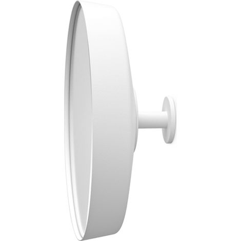 Brabantia - Mindset Specchio da Bagno - Zoom 5x per Visione Precisa - Specchio Rimovibile - Montaggio a Parete - Resistente alla Corrosione - Materiale di Fissaggio Incluso - Fresh White - ⌀ 20.4 cm (1/2)