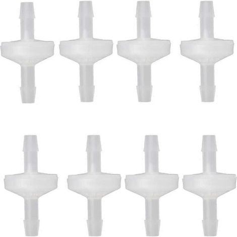 8 clapets anti-retour 1/4 pouce 6 mm PVDF, clapets anti-retour en ligne (1/5)