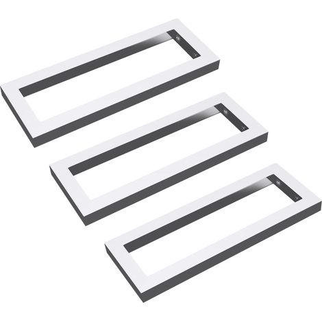 Mai & Mai Supporto da Parete per Lavandino Lavabo d'Appoggio Mensole WH01 Set 3 Reggimensole Porta-Asciugamani in Acciaio Inossidabile BTH: 50x3x15cm (1/5)