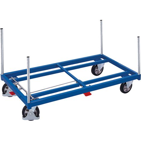 VARIOfit Rungenwagen Elastikbereifung 1200kg Tragkraft 1305x805mm Anthrzaitgrau RAL 7016