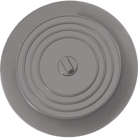Bouchon de vidange de baignoire Bouchon de baignoire 6" Bouchon de vidange de baignoire en caoutchouc recyclable (gris), Ensoleillé (1/5)