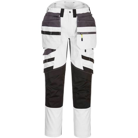Pantaloni Dx4 con Tasche Flottanti Rimovibili Colore: Bianco/grigio Taglia 38 - Portwest (1/2)