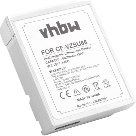 vhbw Akku kompatibel mit Panasonic Toughbook CF-C1-Serie Notebook (6000 mAh, 7,4 V, Li-Ion) (1/2)