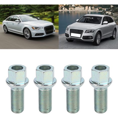 4 pièces Boulons de Roue M14x1.5 pour Audi A3 A4 A5 A6 A8 Q3 Q5 - Vis de Fixation (1/5)