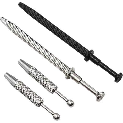 Juego de 4 alicates para joyería: alicates para diamantes y piedras preciosas, herramienta para hacer pendientes y anillos, herramienta para quitar tachuelas y joyas.