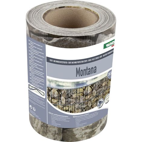 Windhager Sichtschutzstreifen Montana 20,5 m, bruchstein Sichtschutzmatten
