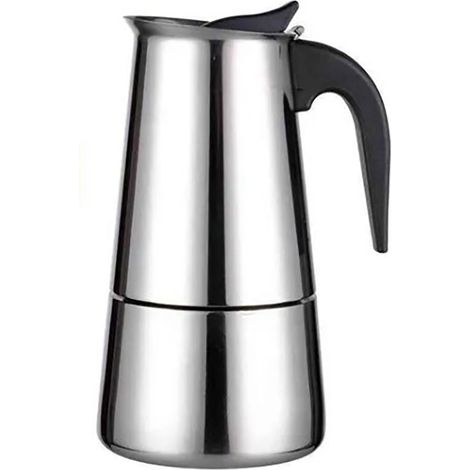 Cafetière moka acier inoxydable 100 ml ergonomique (1/4)