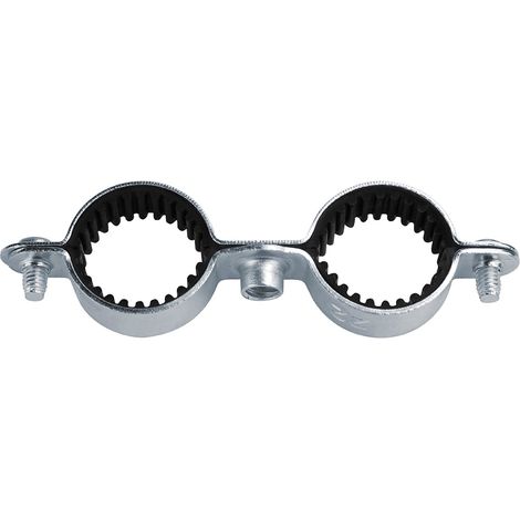 Collier Double Isophonique acier zingué - Pas 7x150 Ø20 - Boite de 25