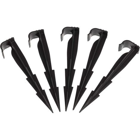 Lot de 50 piquets de Fixation pour Ligne d'égouttement, tuyaux d'irrigation et tuyaux gouteurs (1/5)